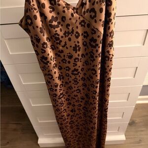 Brown Animal Print Dress
